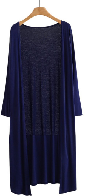 JG Shop 莫代爾無扣長版薄外套