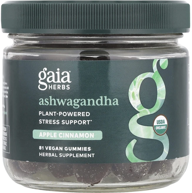 Gaia Herbs 아슈와간다 구미젤리 애플 시나몬 비건 구미젤리 81개, GaiaHerbs아슈와간다구미젤리애플시나몬비건구미젤리8, 1개 - 쿠팡