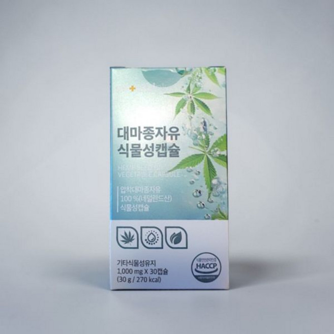 내츄럴플러스 대마종자유 햄프씨드 냉압착추출 30캡슐 1박스 539780
