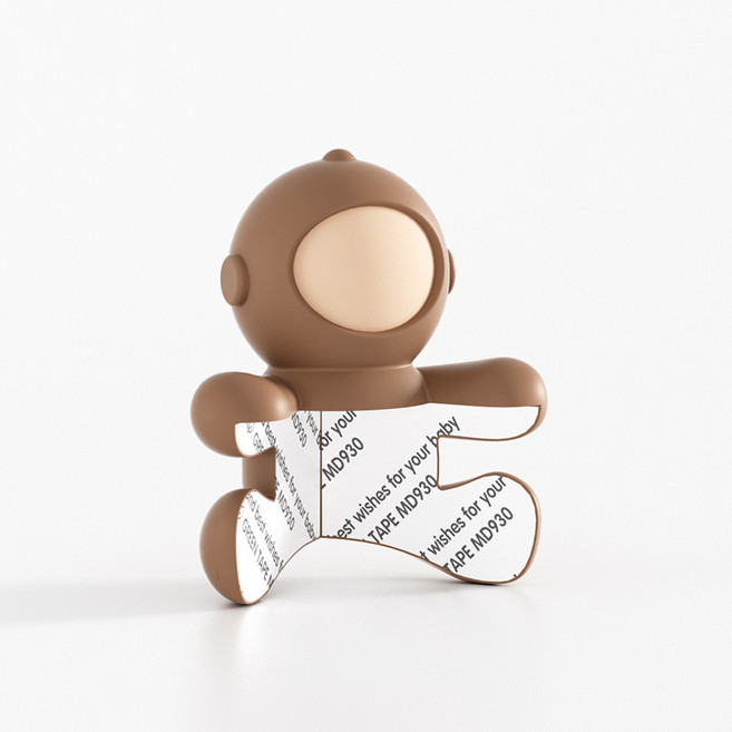 메이홈 우주비행사 모서리 충돌 방지 실리콘 보호대 4P, 브라운, 4개