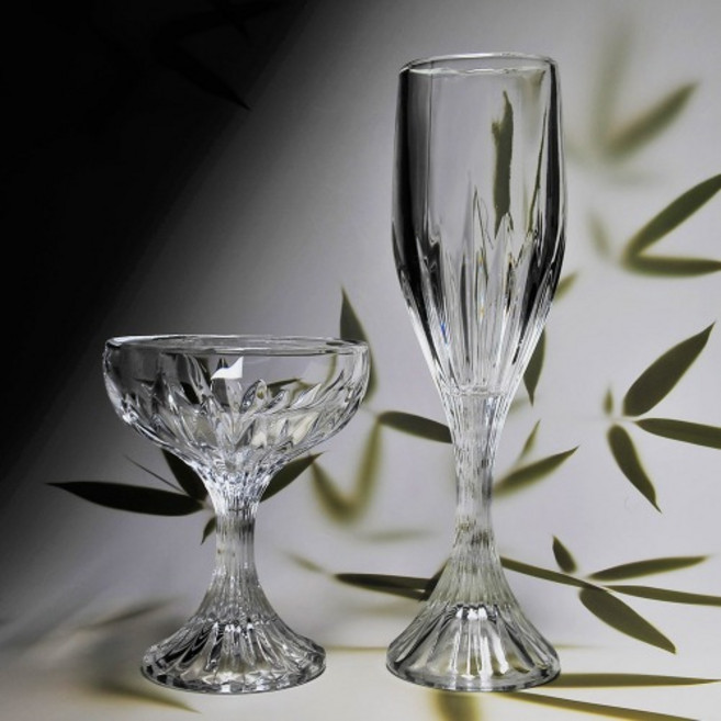 벨라 빈티지 샴페인 글라스 소서형 170ml 플루트 180ml 샴페인잔 칵테일잔, 플루트(180ml)