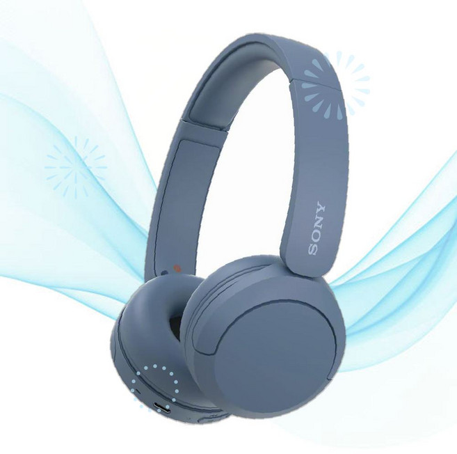 Sony 무선 해드셋 WH-CH520 헤드폰 블루투스 온이어 헤드셋 PM, 화이트계열