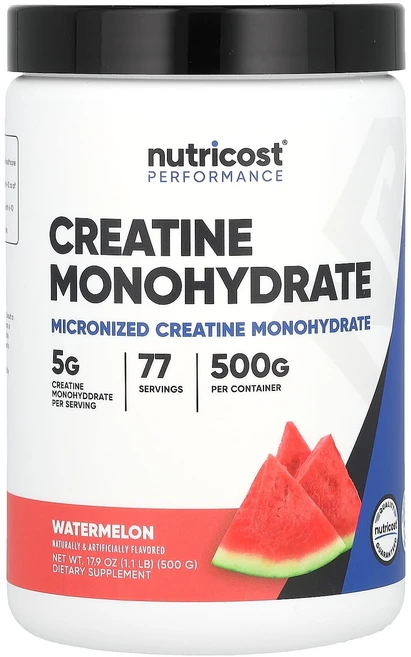 Nutricost 운동 능력 크레아틴 일수화물 수박 500g(1.1lb), Nutricost운동능력크레아틴일수화물수박500g11l, 500g, 1개 - 쿠팡