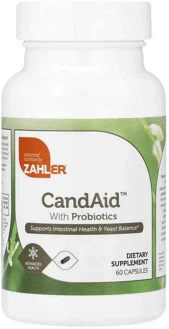 프리미엄상품 Zahler CandAid™ 프로바이오틱 함유 캡슐 60정 끝내주게잘나가는상품, ZahlerCandAid프로바이오틱함유캡슐60정, 1개 - 쿠팡