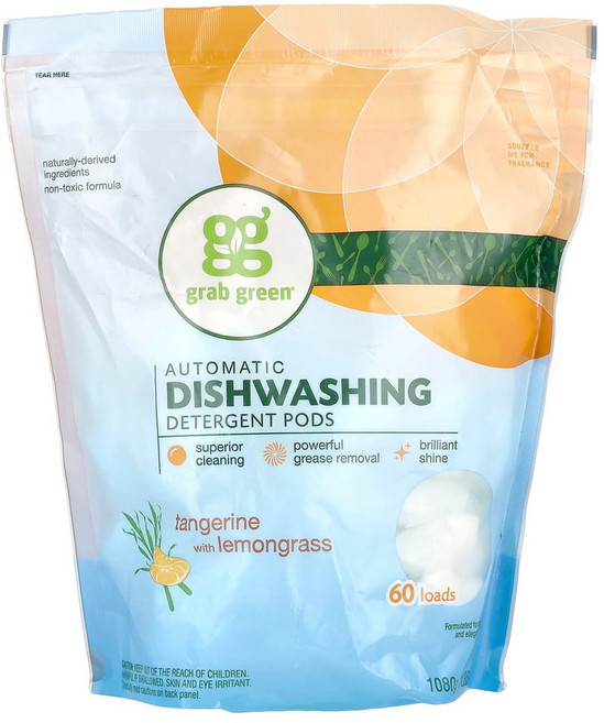 그랩그린 아우토매틱 디시워셔 디테르젠트 탄제린+레몬그라스 1080g(2lb 4oz), GGR00231