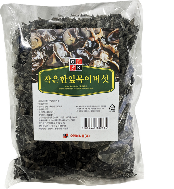 오케이식품 작은한잎목이버섯, 1개, 1kg