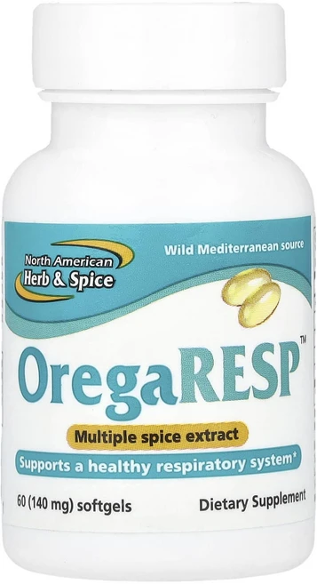 몸관리하세요 겨울입니다 North American Herb & Spice OregaResp™ 소프트젤 60정 특별관리진행, NorthAmericanHerbSpiceOregaRes, 1개 - 쿠팡