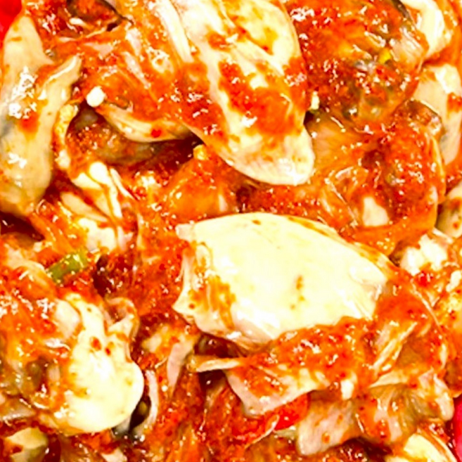 [입맛도둑] 특제양념 국산 통영 어리굴젓, 2개, 330g