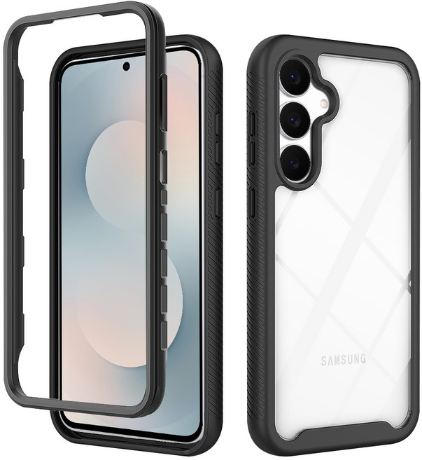 더조은셀러 이중범퍼 아머라인 풀커버 하이브리드 케이스 갤럭시 호환