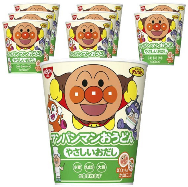 NISSIN 日清 麵包超人 烏龍麵 柔和湯頭 32g, 15個