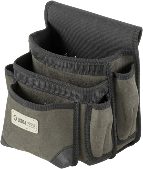 주경산업 3단 스웨이드 못주머니 JK-014, 1개