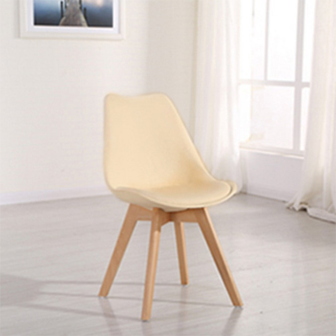 루아체어 에펠의자 인테리어 카페 식탁 업소용 사무용 화장대 1인용 체어 원목, 고급형, 아이보리, 1개