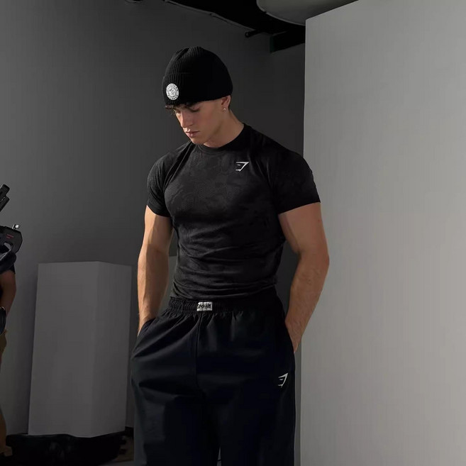 GYMSHARK 짐샤크 GEO 반팔 티셔츠 심리스 슬림핏 카모