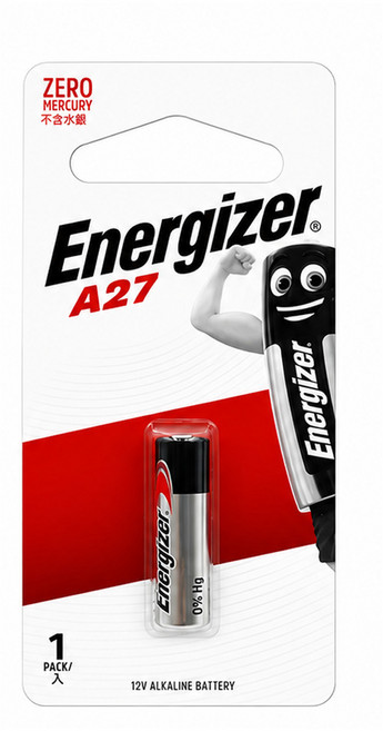 勁量 Energizer 27A 鹼性電池 12V, 1個, 1個裝