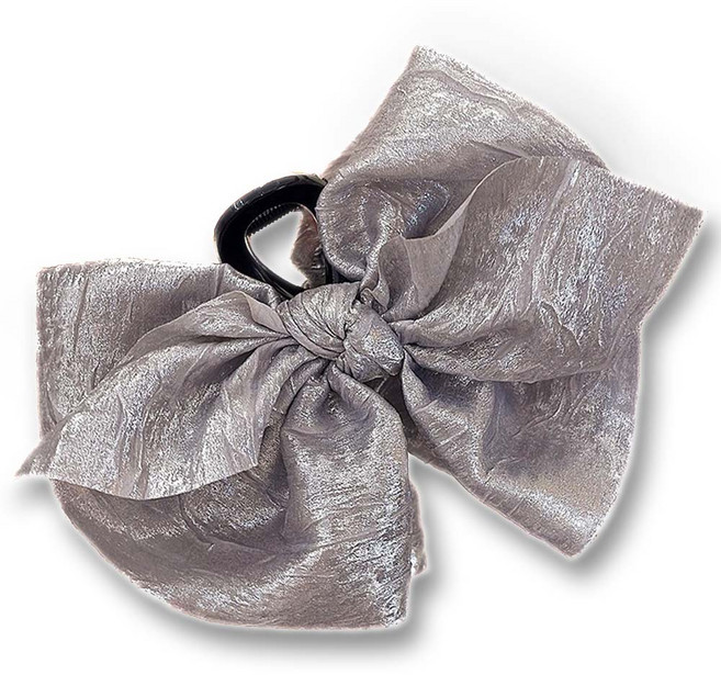 하이유니 [일상감성] 트렌디 타프타 실크 블링블링 왕 집게 헤어핀 13cm