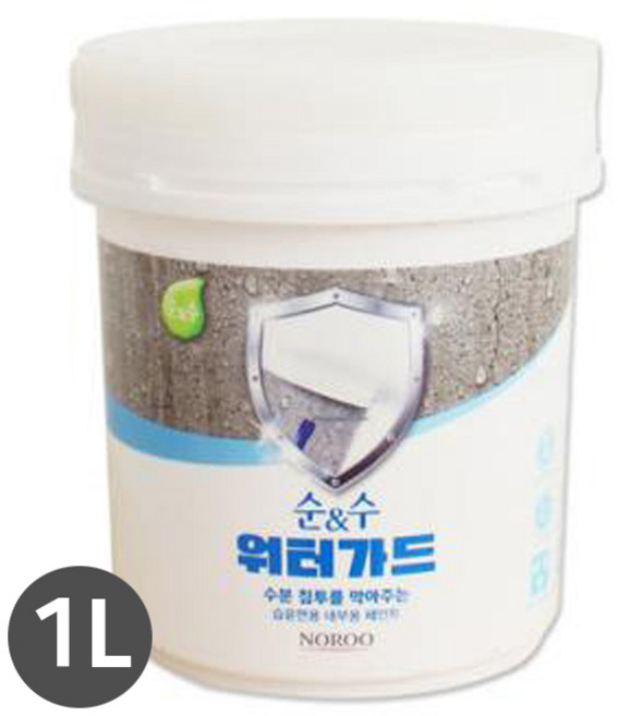 노루페인트 순앤수 워터가드 1L, 백색, 1개