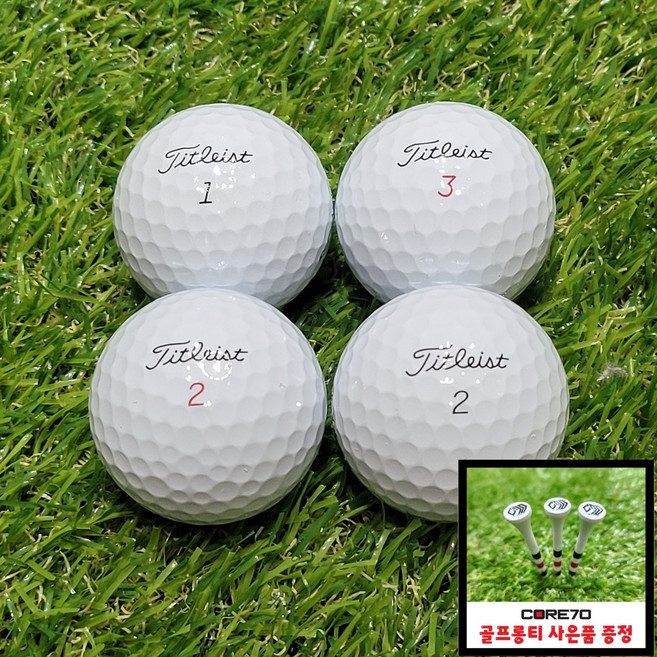 (코어70) 타이틀리스트 특A+급 PROV1 V1X 로스트볼 20알 최상급 퀄리티 노마킹 노기스 + 사은품 골프롱티증정, 2개, 화이트, 10개입
