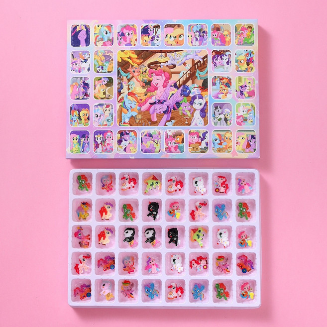 山海經24入盲盒兒童玩具公仔洞洞樂, 1套, 【1盒裝】40入小馬家洞洞樂