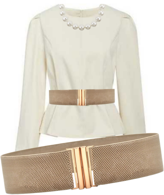 해피엘라 원피스벨트 정장 여성 허리 밴딩 고무 스판 골드 버클 패딩 허리띠 코트 허리끈