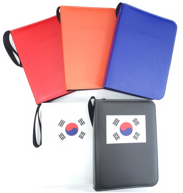 [신제품]리얼피키 포켓몬 카드 포토카드 보관함 케이스 앨범 400매, 태극기 화이트