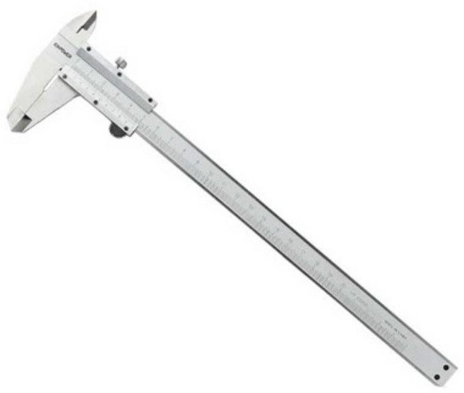 이엑스파워 버니어 캘리퍼 200mm 스테인리스 캘리퍼스 내경 외경 깊이 측정