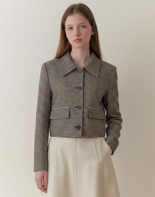 르샵 직영 셋업 자켓 체크 자켓-LC41JK900