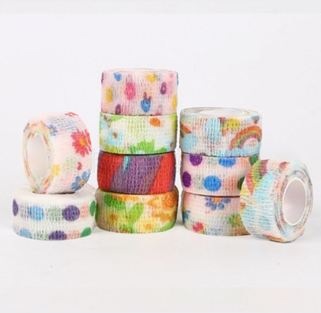 올커버 물집방지 자가점착 스포츠 핑거 테이프 10종 세트 플라워, 1세트