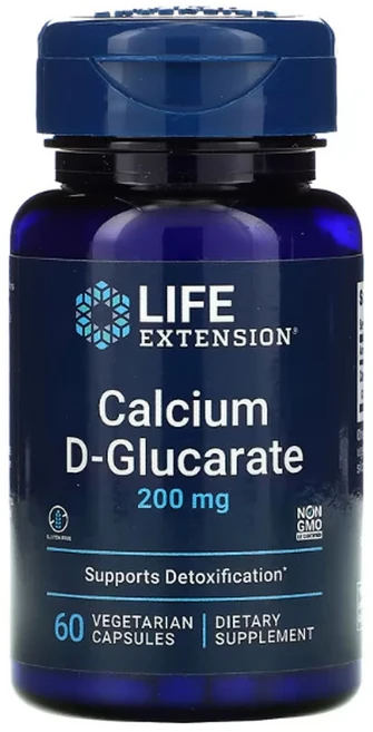 라이프익스텐션 칼슘 D 글루카레이트 서포트 디톡시피케이션 200mg 60 캡슐 CDG 효능, 1개, 기본, 60정 - 쿠팡
