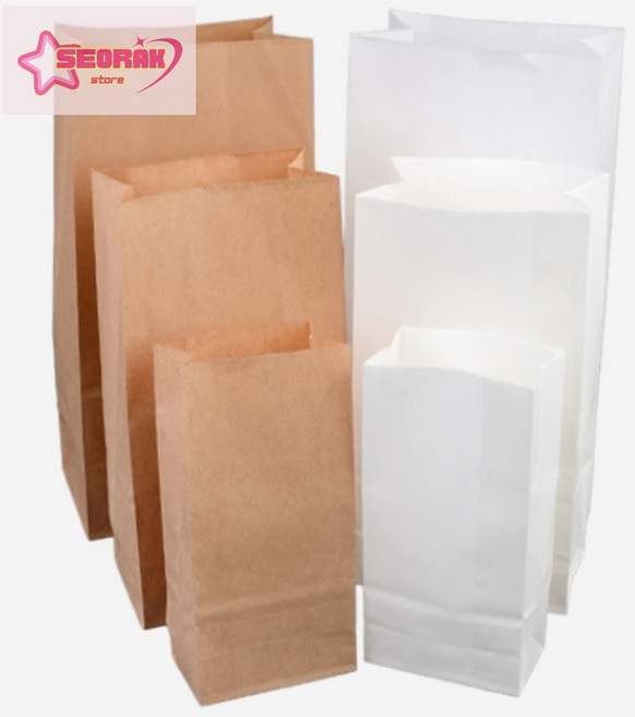 무지 각대봉투 튀김종이봉투, 1개
