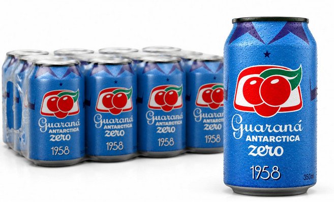 과라나 안타르티카 제로 브라질 오리지널 과라나 소다 무설 B001SB4HUE– Guaraná Antarctica Zero The Brazilian Original Guaran, 12개, 355ml