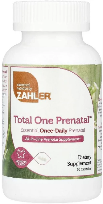 잘러 토탈 원 프리네이탈 Total One Prenatal 캡슐 60개 비타민A 함유, 1개 - 쿠팡