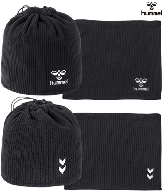 험멜 넥워머 겸용 비니 방한 동계 훈련용품, 아동용(HMC-861), 1개