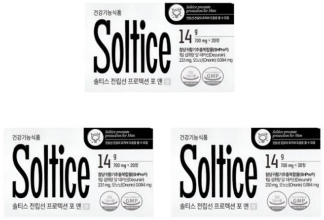 솔티스 전립선 프로텍션 포 맨 700mg x 20정 3박스 - 쿠팡