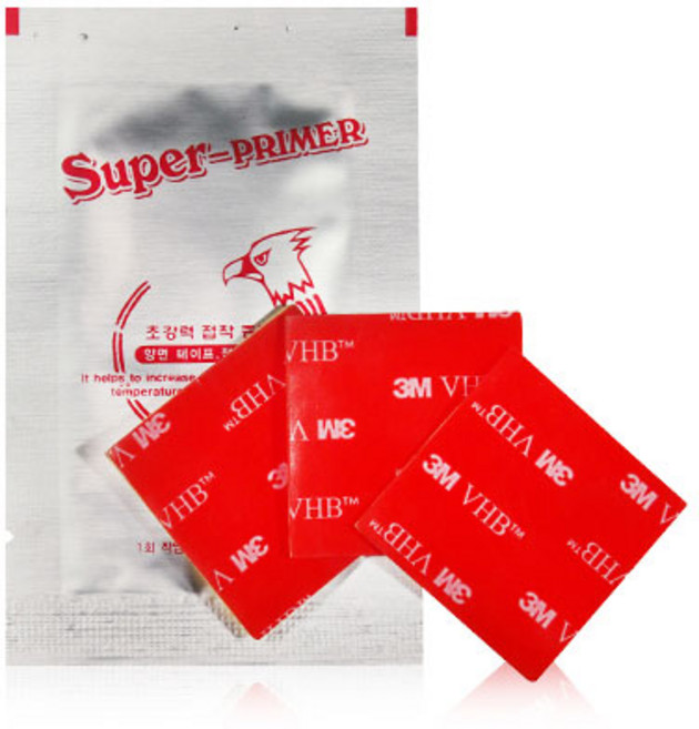 블랙박스 하이패스 초강력증진제 강력 양면 투명 내열 테이프 3매입 TOAD, 1개