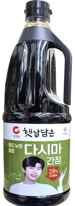 청정원 염도낮춘 발효다시마 간장 1.7L, 1개
