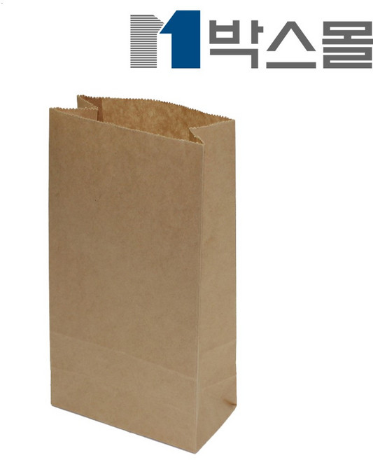 박스몰 각대봉투 크라프트 내유 코팅 식품봉투 1000장, 내유 크라프트 12x6x22(1802), 1개