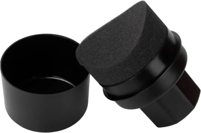 디프른티 세차용 타이어 드레싱 스펀지 브러쉬 휠 관리 도구, 블랙, 1개