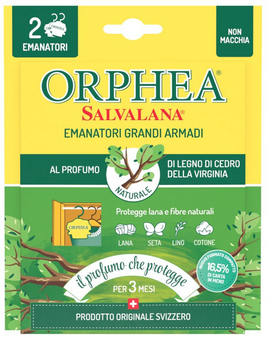 오르페아 의류 방향제 옷장용, 8.8g, 1개, 삼나무향