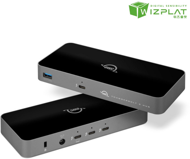 OWC Thunderbolt5 HUB 4포트 썬더볼트5 USB허브 4K 8K 지원 위즈플랫, 1개