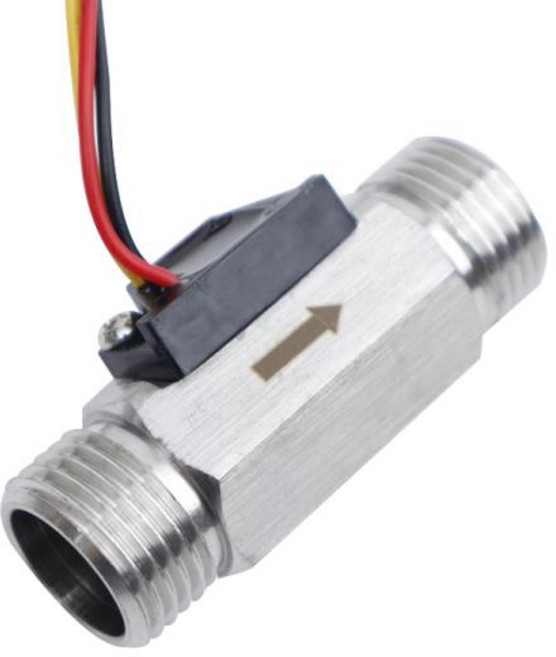 스테인리스 스틸 액체 물 홀 효과 유량 센서 계량기 60mm 펄스 온수기 펌프 G1/2 인치, 1개