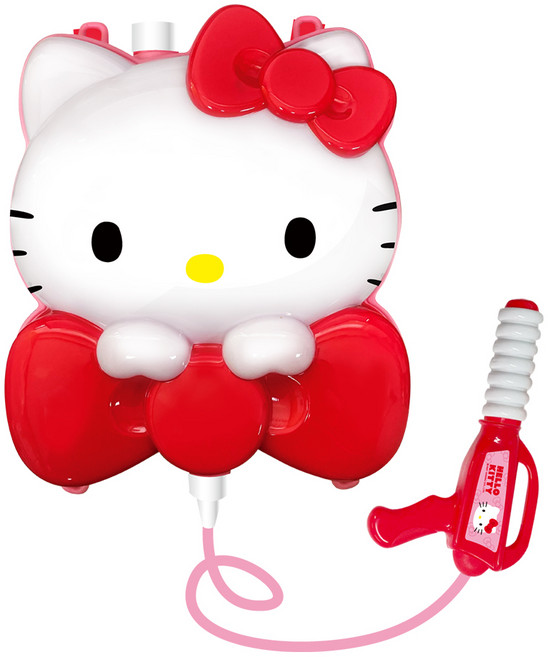 NEW 헬로키티 배낭물총 물놀이장난감, 1개