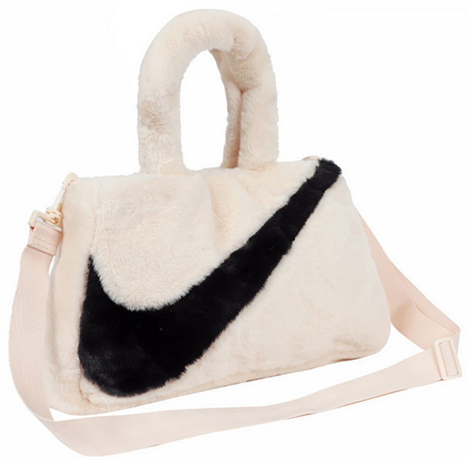 국내매장 나이키 토트백 인조퍼가방 페이크퍼백 10L구아바, White, 1개