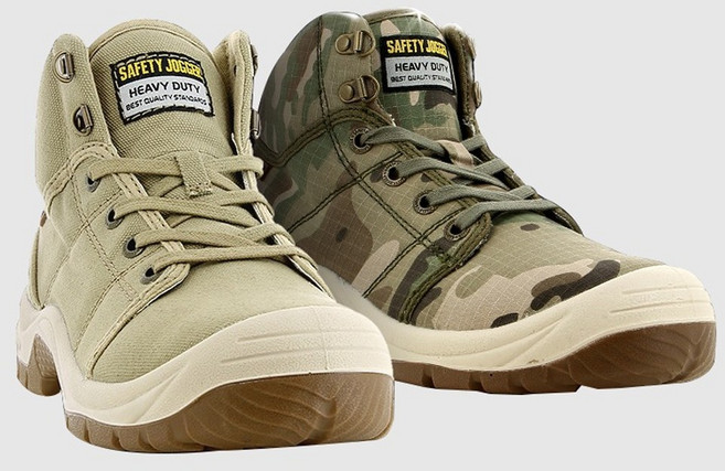 세이프티조거 작업화 산업용 현장 남자 5인치 안전화 신발 데저트, 베이지, 1개