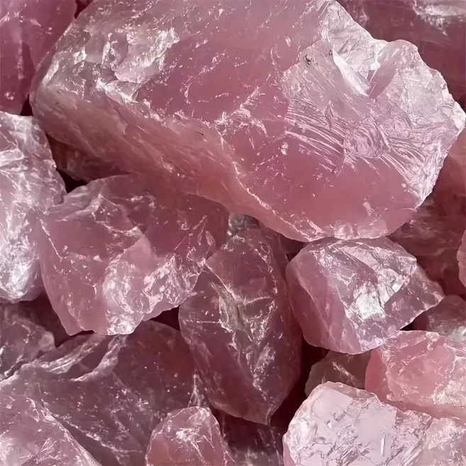 큰 천연 로즈 쿼츠 원석 크리스탈 치유 미네랄 표본 거친 핑크 보석, [00] 10-25g 1pc, [00] Rose Quartz