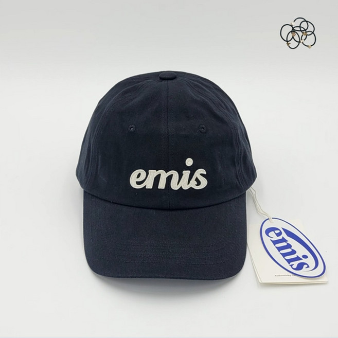 [국내매장판] 이미스 모자 아플리케 볼캡 블랙 + 머리근