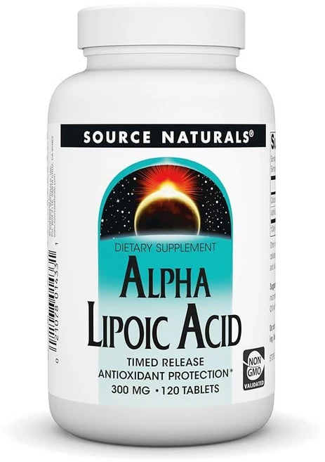 Source Naturals 알파 리포산 시간 방출 항산화 보호* - 120회 방출 태블릿, 120정, 1개 - 쿠팡