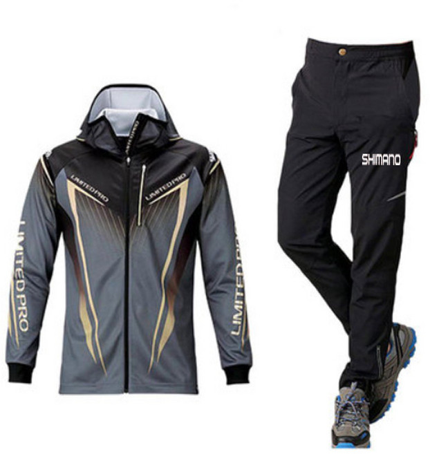 낚시바지 여름 낚시복 세트 긴팔 자외선차단, 1개, 상세페이지 참고