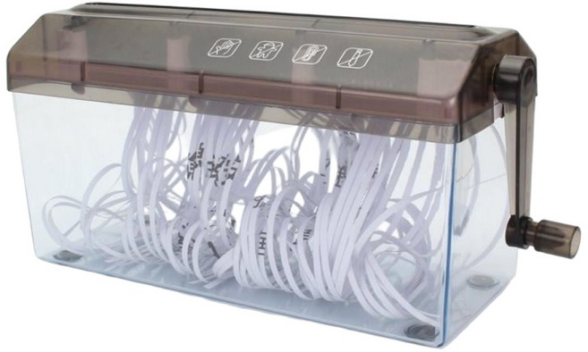 寶貝屋 小型手搖碎紙機 A4條狀碎紙器, 詳見包裝, 詳見包裝