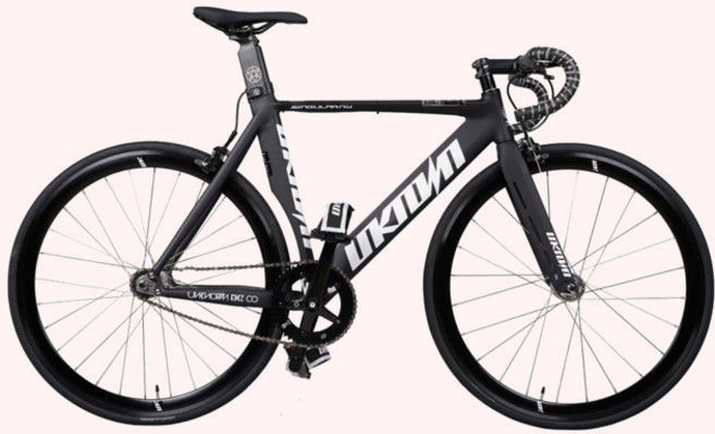 2025 언노운 싱귤러리티2 SE 픽시자전거, 1개, 525cm, 매트블랙/화이트