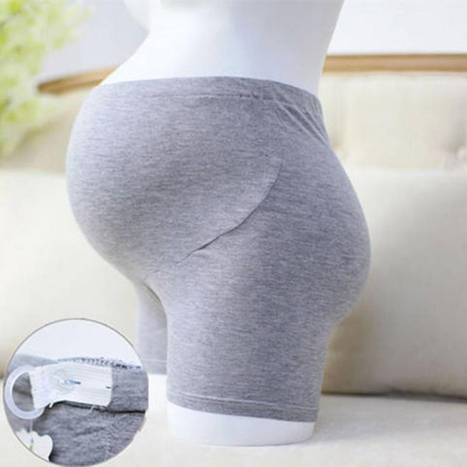 孕婦托腹調節褲 七分褲 長褲, 1個, 灰孕婦托腹安全褲【單條】XXL